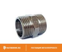 Ниппель стальной оцинкованный Ду 32 1 1/4'' ГОСТ 8965-75