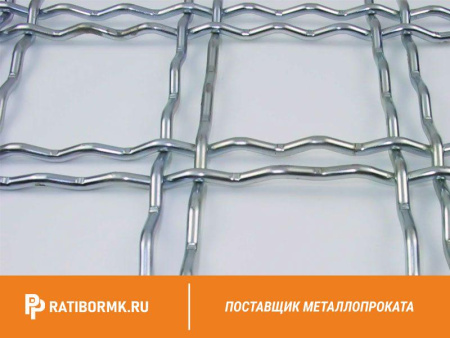 Сетка рифленая для грохота 4х30х2 мм ГОСТ 3306-88