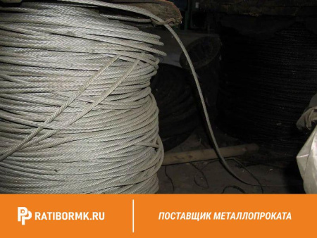 Канат стальной 58,5 мм ГОСТ 7668-80 ЛК-РО 6х36(1+7+7/7+14)+1