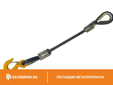 Строп канатный 4СК 20т D=30,5мм L=5м ГОСТ 25573-82